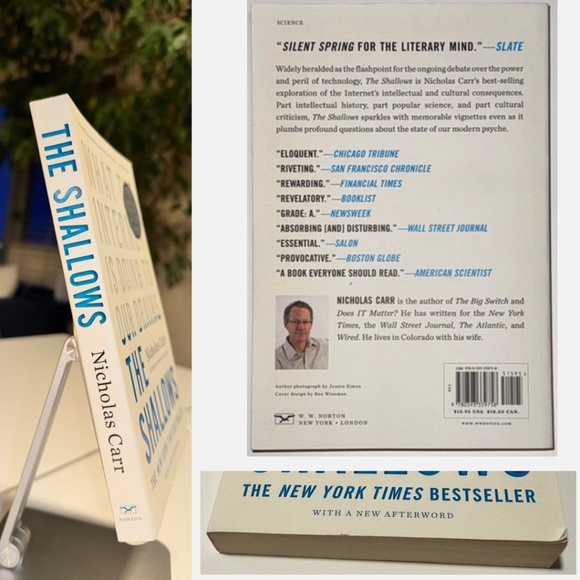 💙 3/$21 The Shallows: What the Internet Is Doing to Our Brains (2011) - Picture 2 of 4